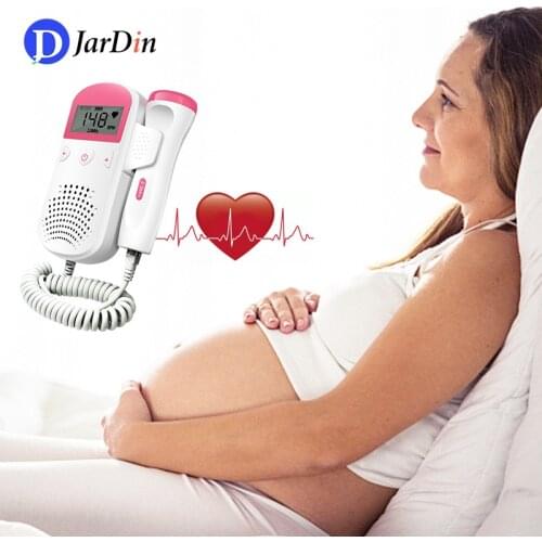 Fetal Doppler 2.5MH Baby Heartbeat Detector Fetal Ultrasound Home Pregnant Doppler Baby Heart Rate Monitor Pocket Doppler 2.5MHz