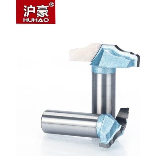 HUHAO 1/2" Shank Half Round bit Door Pattern Sculpture Endmill Router Bits for Wood Tungsten Woodworking Tool Milling Cutter