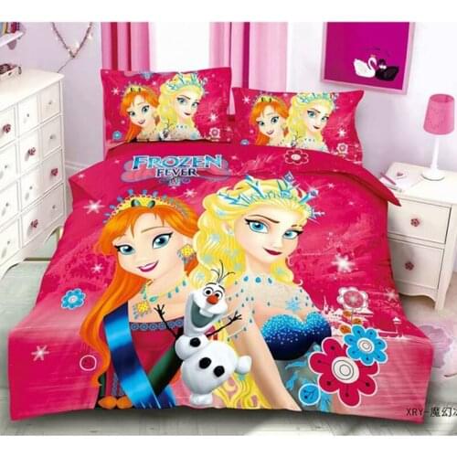 Home Fabric Disney Cinderella Bella Princess Rapunzel Bedding Set Duvet Quilts Pillowcase Bedsheet Girls Bedroom Decoration