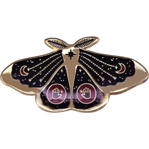 Mothman Cryptozoology Lapel Pin strange flying cryptid Brooch legend and lore Badge Accessory