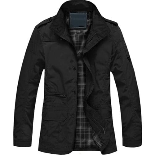 Male Jacket Casual Baggy M-5Xl Men Long Trench Coat for Spring Autumn Thin Windbreaker Parka Summer Thin Varsity Khaki Outerwear