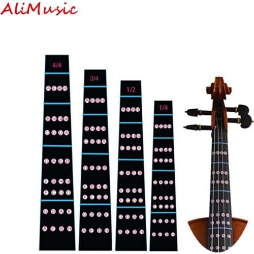 Fingerboard Sticker 4/4 3/4 1/2 1/4Violin Fretboard Note Label Fingering Chart Practice Guide Beginner Violino Parts Accessories