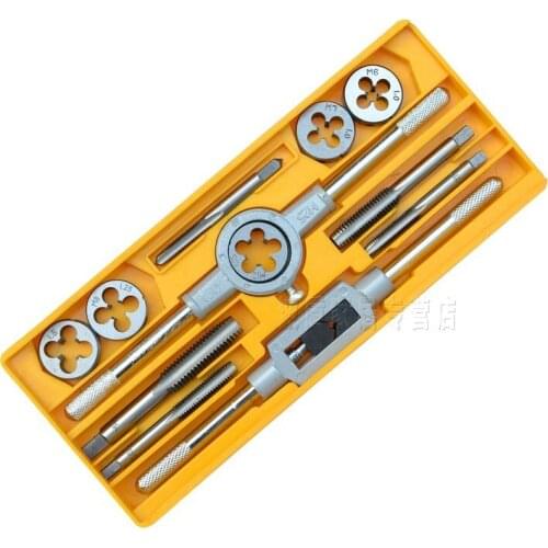 NEW 12pcs Metric Taps Wire Cutting Die Tapping Set
