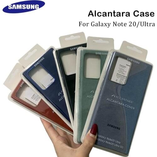 Original Samsung Galaxy NOTE 20 5G Luxury for Alcantara Case Cover for NOTE 20 Ultra Leather Premium Phone Casing Shockproof