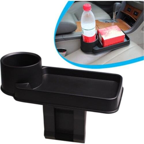Black Car Drink Cup Holder Vehicle Seat Gap Water Bottle Stand Large Capacity Phone Keys Storage Rack Auto Ornaments Accessories