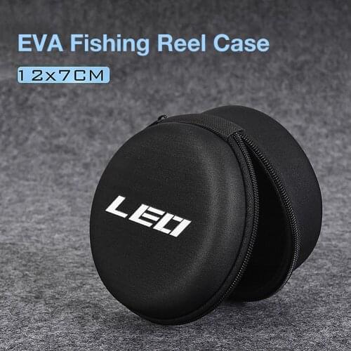 Portable Fishing Bag 12CM EVA Fishing Reel Bag Protective Reel Case Storage Bag Shockproof Fishing Reel Pouch Bag