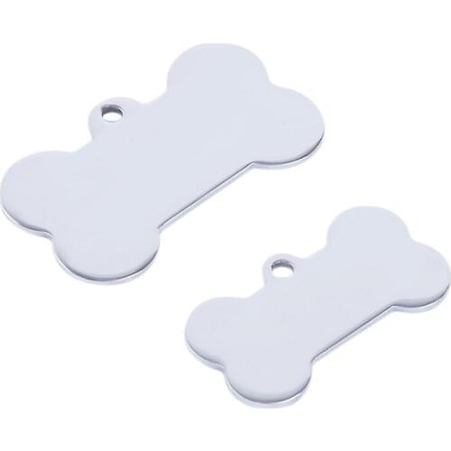 Cute Small Bone Shape Pet ID Tag For Puppy And Cat Dog Collar Accessories Dogs ID Tags Customized Pet Identity Card