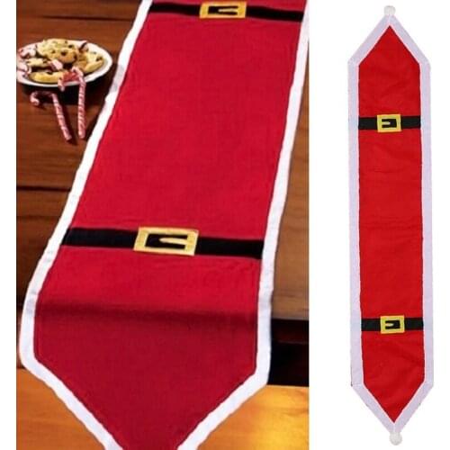 Navidad Santa Claus Clothes Tablecloth Christmas Dinner Table Flag Xmas Party Supplies Christmas Decoration For Home