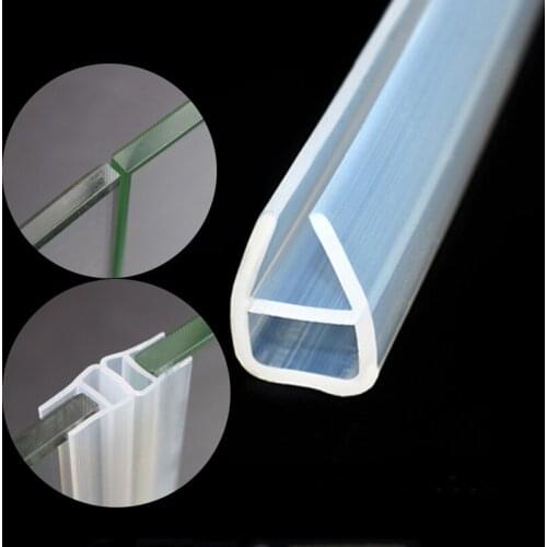 1-3M Silicone Rubber Window Glass Seal Strip U Shape Crashproof soundproof Glass shower Door Sealing Strips Hardware Accessories