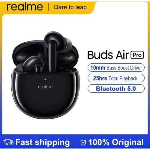 Realme Buds Air Pro True Wireless Earphone Active Noise Cancellation Bluetooth 5.0 headset 10mm Bass Boost Driver Headphones