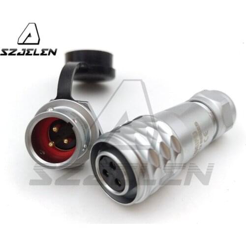 WEIPU SF12 series Waterproof Connector 3-pin, IP67,dust-proof Pull out self-locking connector plug socket 3-pin