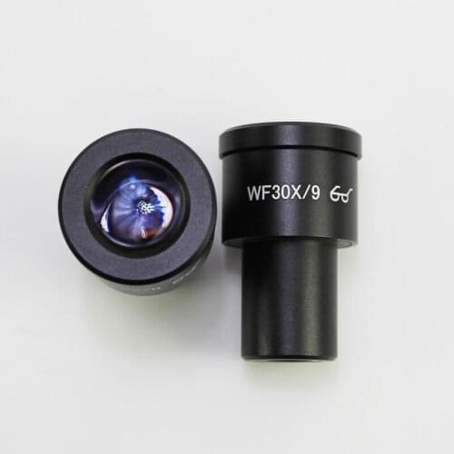 WF 25X Biological Microscope Eyepiece Mounting Size 23.2mm Field of View 9mm Ocular Lens