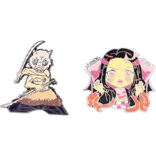 AD843 Patchfan Cartoon Cute Enamel Pins For Backpack Brooch Personality Anime Collar Pin Accessories Gift