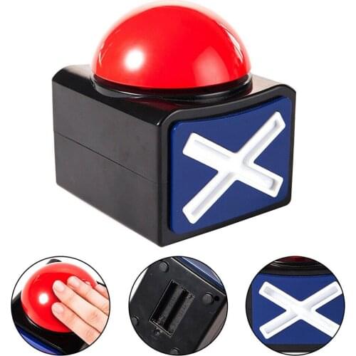 1PC Prank Trivia Quiz Game Answer Buzzer ABS Got Talent Fun Alarm Button Loud Toy Ring Sound Light Relieve Stress Joke