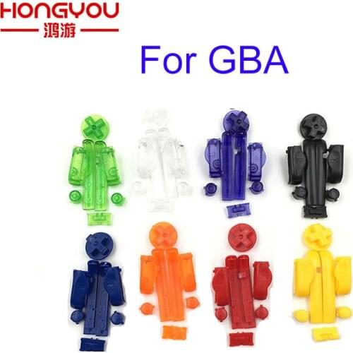 10SETS Replacement A B L R Left Right Buttons Keypads Buttons For Gameboy Advance Buttons Frame For GBA