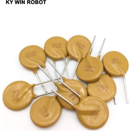 10pcs/LOT PTC Resettable Fuses 250V 1A TRF250-1000 PPTC Polymeric PTC PolySwitch