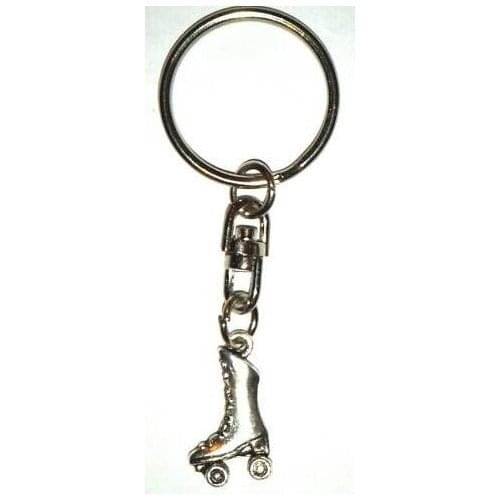 20PCS Vintage Silver Roller Skate Charms Keychain For Keys Car Key Ring Souvenir Gifts Couple Handbag Jewelry Accessories P2402