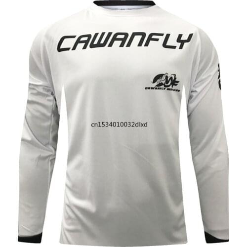 2021 MX Enduro Downhill Jerseys Mountain Bike Racing Clothing DH MTB Shirt White Long Jersey BMX Motocross T Shirt Men