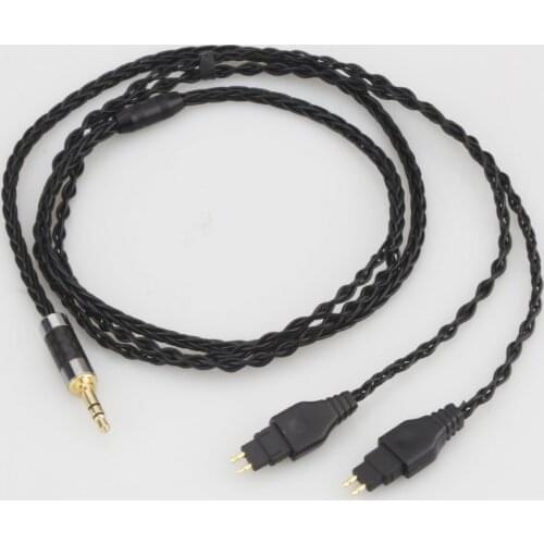 8 Core Balanced Pure Silver Plated Earphone Cable For Sennheiser HD580 HD600 HD650 HDxxx HD660S HD58x HD6xx