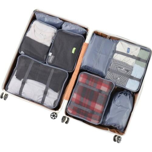 9pcs clothes Organizer suitcase Luggage Packing Set Travel Storage Bag clothing storage bag Organizer for Clothes Underwear
