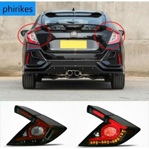 Car Styling Taillight Tail lights For Honda Civic Type R 10th hatchback 2020 2021 DRL+ Dynamic Turn Signal + Reverse + Brake LED