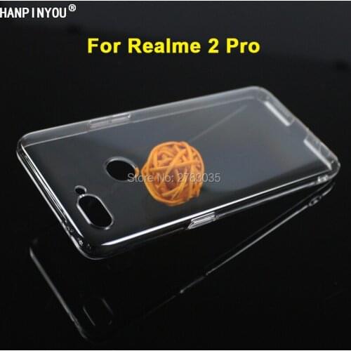 For Realme 2 Pro 6.3" Glossy Snap Phone Case Crystal Invisible Hard PC Full Cover Clear Camera Protect Back Shell