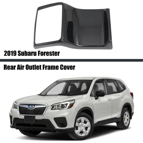 For Subaru Forester 2019 2020 ABS Carbon Fiber Rear Seat Air Vent Cover Trim AC Outlet Frame Trims Car Interior Accessories