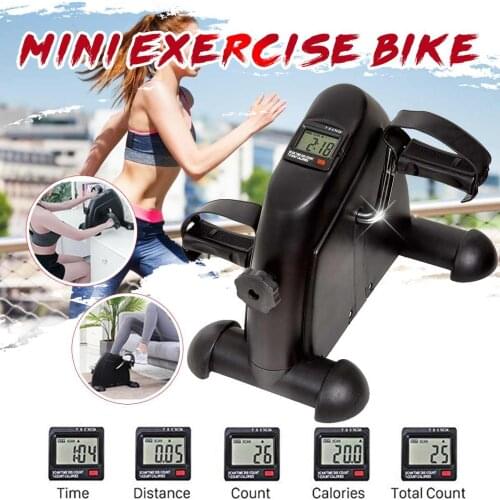 Home Exerciser Mini Bike Fitness LCD Display Pedal Exercise Indoor Cycling Stepper Mini Exercise bike
