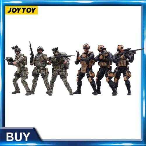3PCS/Set) JOYTOY 1/18 10.5cm Action Figure US Navy Seals Collection Model Toy Free Shipping