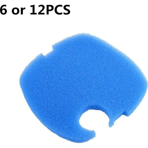 6 or 12PCS Compatible Blue Coarse Filter Foam Sponge Fit for Sunsun HW 304AB 404AB 704AB 3000 Canister Filter