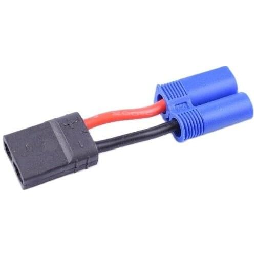 2 pcs Male EC5 To Female TRA(Traxxas) Adapter 14awg Battery Charging Cable 40mm