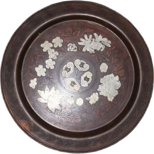 China old Beijing old goods Red Copper plate