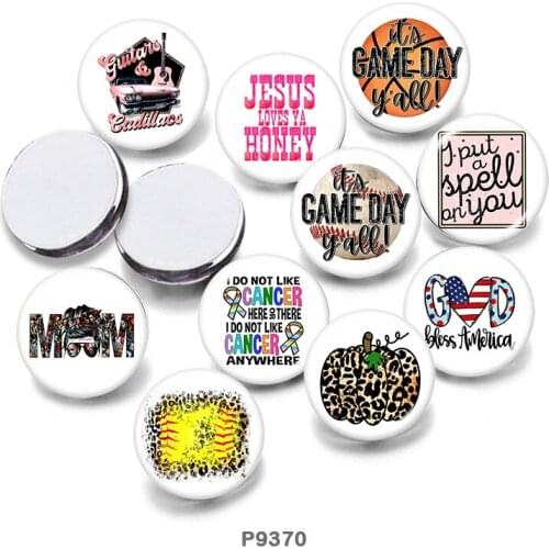 Words 12mm/18mm/20mm/25mm/30mm Round Glass Cabochon Flat Back Making Findings P9370