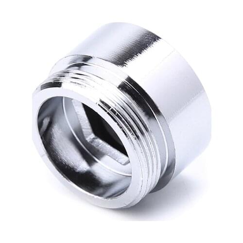 Kitchen faucet adapter water Solid Metal Adaptor Inside Thread Water Saving Kitchen Faucet Tap Aerator Connector