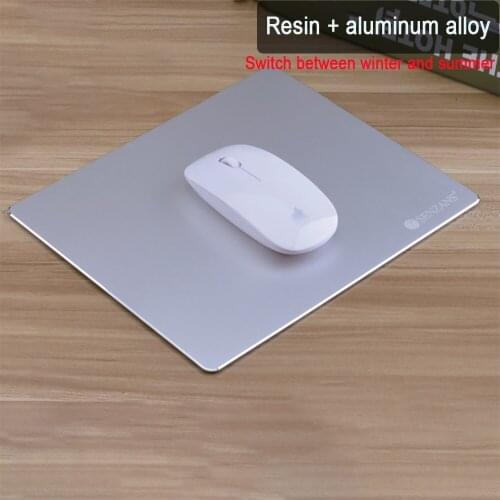 Metal Aluminum Mouse pad Waterproof Metal Resin Mousepad 5 color 2 Size for choose Non-slip durable Winter summer mouse pad