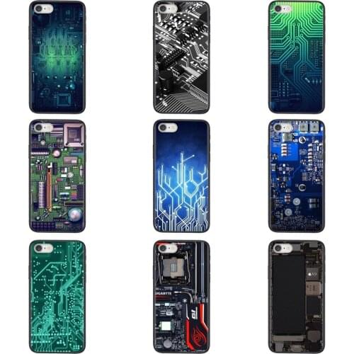 Computer Motherboard Circuit Board Soft Mobile Phone Case For Galaxy Note 20 10 9 8 Lite Pro Ultra M51 M31 M30S A10 A10S A8 A7