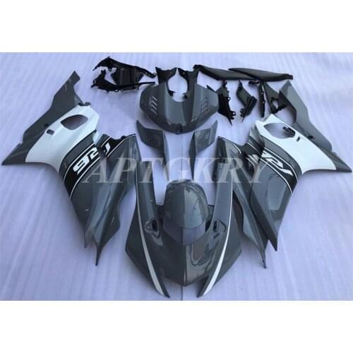 New ABS Motorcycle Fairing Kits Fit For Yamaha YZF 600 R6 2017 2018 2019 2020 R6 17 18 19 20 Bodywork set Custom White Gray