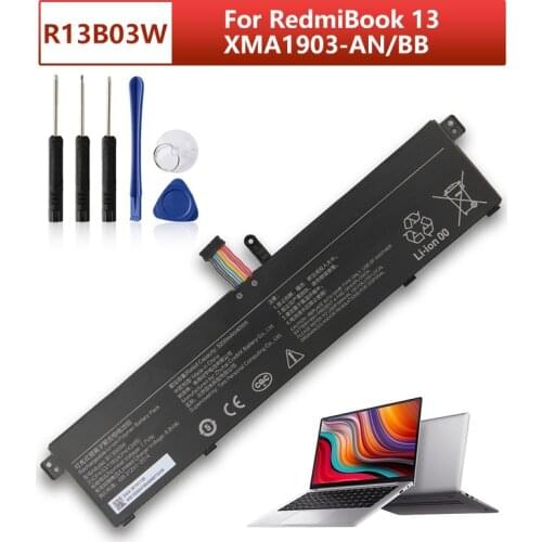 New Replacement Laptop Battery R13B03W For RedmiBook 13 XMA1903-AN XMA1903-BB Laptop Battery 5200mAh