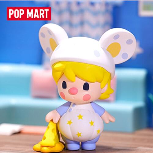 Original Pop Mart Sweet Bean Animal Baby Series Blind Box Toy Figurines Can Be Designated Cute Anime Character Gift Surprise