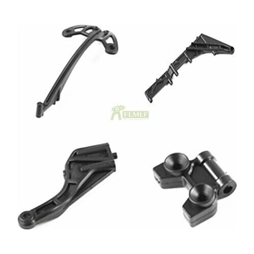 Front & Rear Brace Frame and Rear Brace Linkage Block Set Fit for 1/5 Rovan F5 MCD XS5 RR5 Rc Car Parts