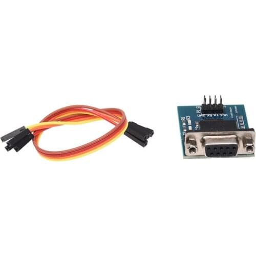 AU42 -RS232 Serial Port To TTL Converter Module MAX3232 5V / 3.3V W / Jump Cables