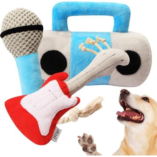 Puppy Durable and Fashionable Unique Squeaky Parody Plush Dog Simulation Music Toys for Large Medium and Small Dogs
