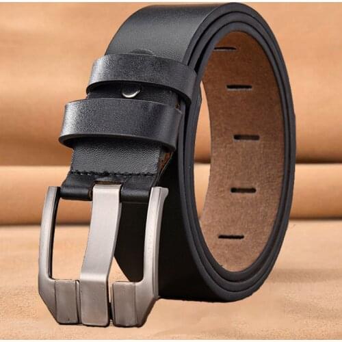 Famous Brand Luxury Designer Belts for Men Vintage Cow Genuine Leather Pin Buckle Waist Strap Belt for Jeans High Quality