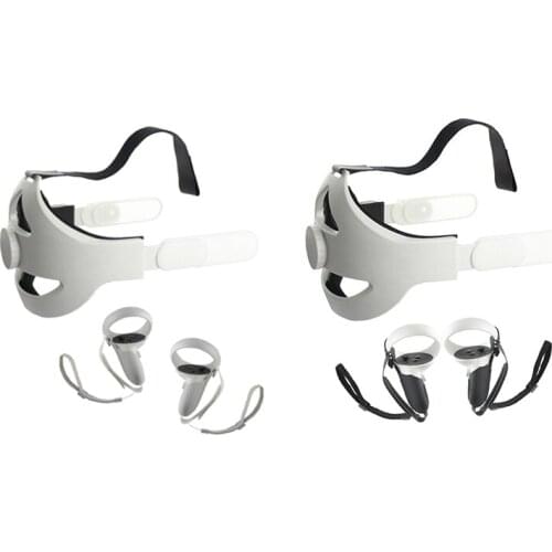 VR Head Strap Set for Oculus Quest 2 Helmet Belt Adjustable Headband Head Reduced Pressure Fixing Strap