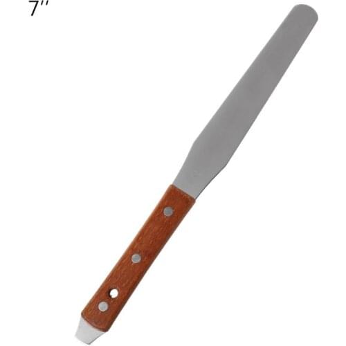 Stainless Steel Inking Paint Glue Mixing Knife Draw Spatula Scrape Texture Scraper 16FA