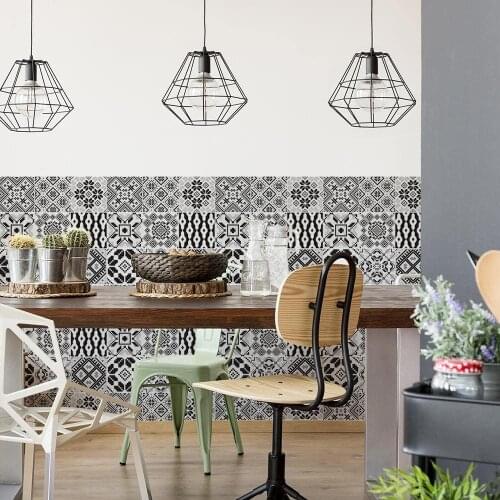 Packaging 16 tile Stickers size 15 X15 cm - Made in Italy PVC bathroom & kitchen Stickers design in Copenhagen