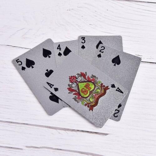 Waterproof Black Plastic 3D Embossing Poker Cards Advanced Plastic Playing Cards Good Gift for Collection