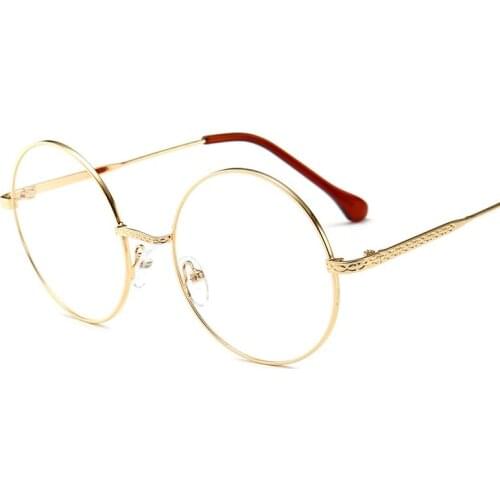 High Quality Custom Metal Big Frame Glasses Women Round Glasses Frames