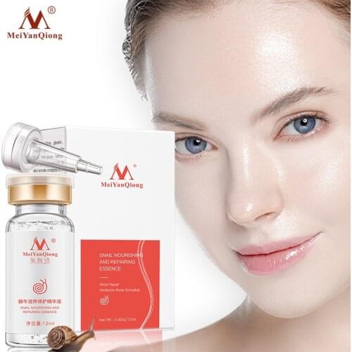 High Quality Snail100% Essence Hyaluronic Acid Liquid Whitening Spot Essence Shrink Pores Ampoule Anti-acne Regenerative Essence