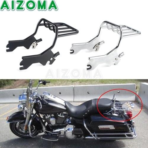 For Harley Deluxe Heritage Classic Street Bob Softail Slim FLDE FLHC FLHCS FLSL FXBB FXST 18-20 Rear Luggage Rack Support Shelf